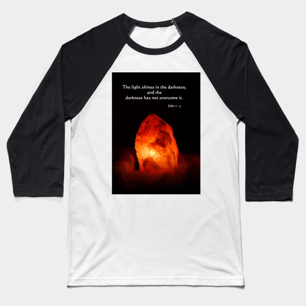 Light in the Darkness Baseball T-Shirt by jwwallace